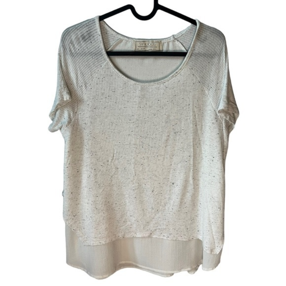 Sinuous‎ double layer boho tunic t-shirt size S